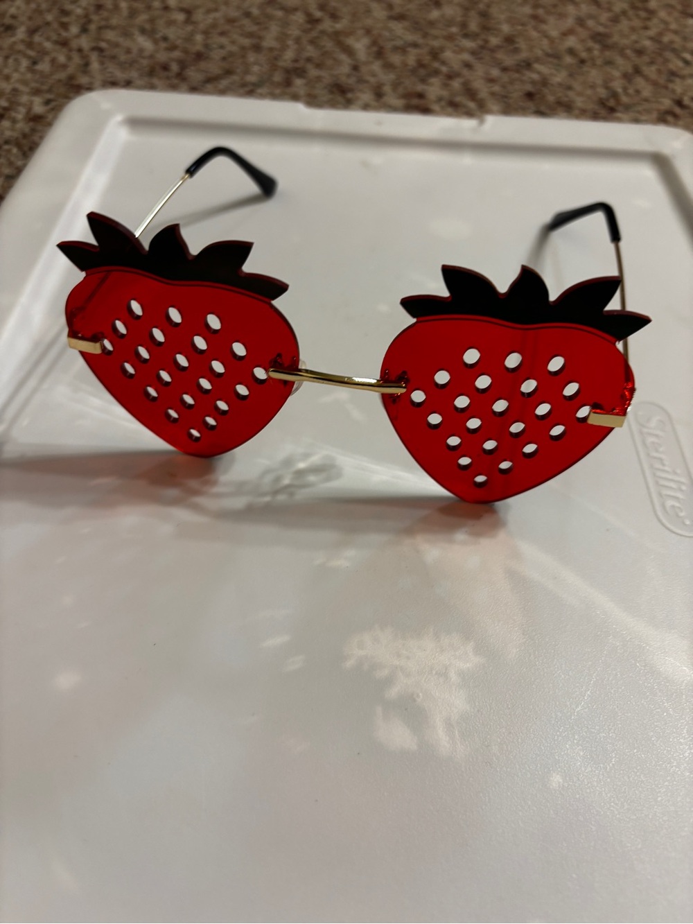 Red Strawberry Kids Novelty Sunglasses